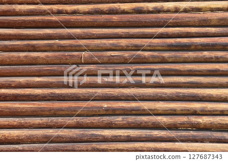 log wall. light wooden wall. environmentally friendly house. wooden blockhouse. wood fibers. log wall. light wooden wall. environmentally friendly house. wooden blockhouse. wood fibers. 127687343