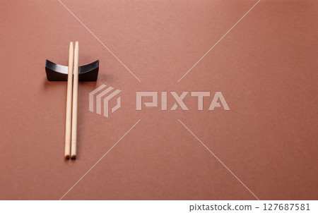 Chopsticks for sushi or other Japanese or Chinese food 127687581