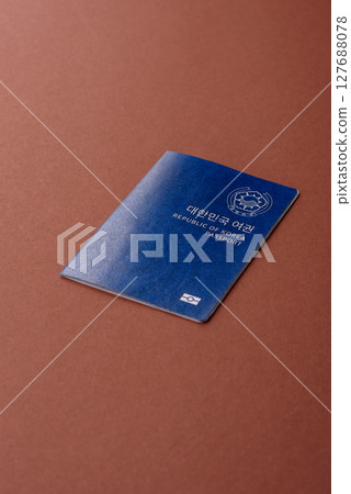 Korean passport for travelling, flying and doing business. South korea document 127688078