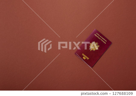 French passport for travelling, flying and doing business. France document French passport for travelling, flying and doing business. France document 127688109