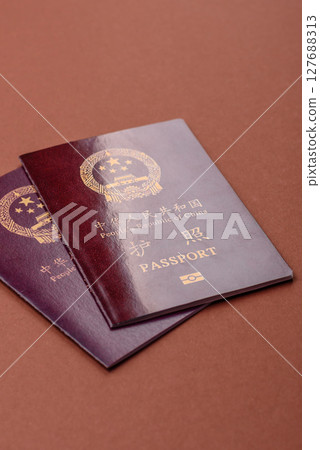 China Citizen Passport, Chinese document for global business China Citizen Passport, Chinese document for global business 127688313