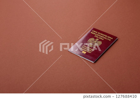 Poland passport for travelling, flying and doing business 127688410