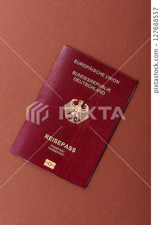 German passport, German document for travelling, border crossing German passport, German document for travelling, border crossing 127688557