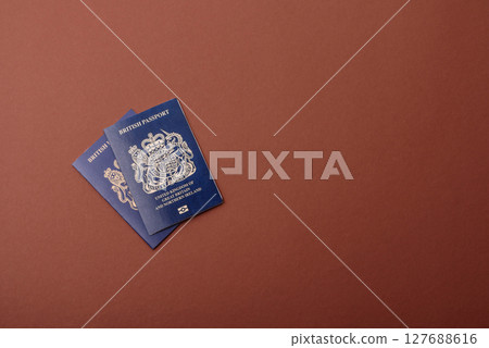 British passport for travelling, flying and doing business. UK document British passport for travelling, flying and doing business. UK document 127688616