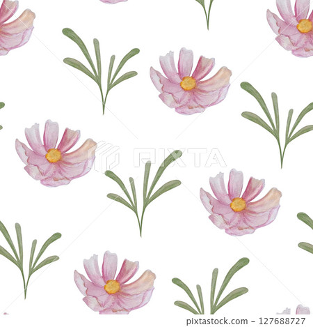 leaf pattern watercolor leaf pattern watercolor 127688727