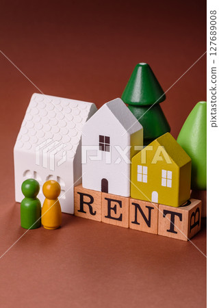 Renting a house, buying a property, renting a car Renting a house, buying a property, renting a car 127689008