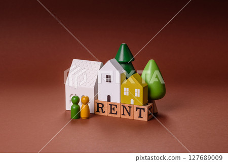 Renting a house, buying a property, renting a car Renting a house, buying a property, renting a car 127689009
