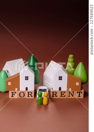 Renting a house, buying a property, renting a car Renting a house, buying a property, renting a car 127689025
