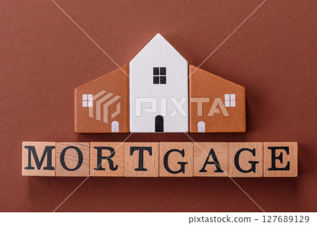 House, real estate or property bought with a mortgage, purchase or sale of apartments 127689129