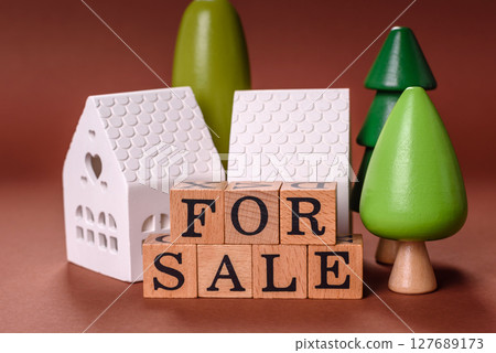 House, real estate or property for sale, purchase or sale of apartments for mortgage 127689173