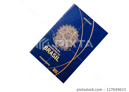 Brazilian passport for travelling, flying and doing business. Brazil document 127689633