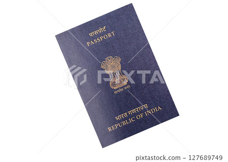 Indian citizen passport, a document for travelling 127689749