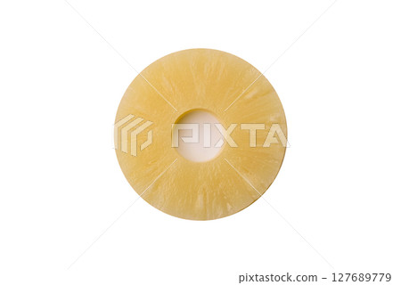 Tropical fruit pineapple in rings or slices tinned sweet Tropical fruit pineapple in rings or slices tinned sweet 127689779