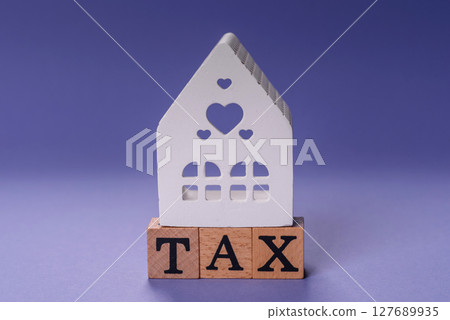 Tax on real estate, property, car or business. Mortgage finance payments 127689935