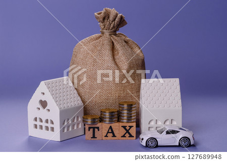Tax on real estate, property, car or business. Mortgage finance payments Tax on real estate, property, car or business. Mortgage finance payments 127689948