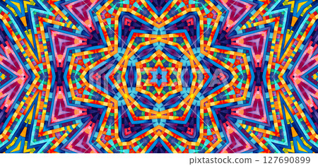 Bright abstract colorful pattern 127690899