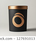 Recycled packaging featuring a mockup logo with a sleek design and colors 127691013