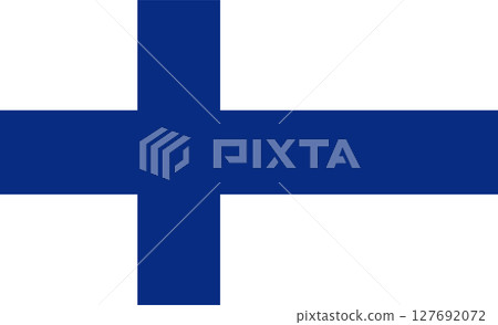 National flag of Finland isolated. 127692072