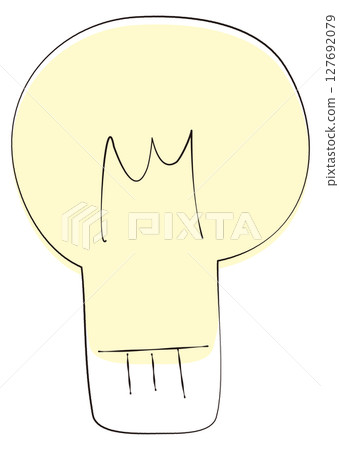 Illustration of a simple light bulb Illustration of a simple light bulb 127692079