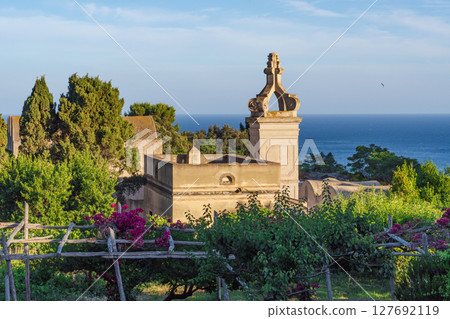 The Carthusian Charterhouse of St. James in Capri Island in Italy. 127692119