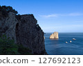 Beautiful view of Faraglioni rocks near Capri Island. 127692123