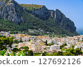 Stunning Capri Island, Italy landscape with vibrant architecture. 127692126