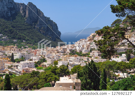 Stunning Capri Island, Italy landscape with vibrant architecture. Stunning Capri Island, Italy landscape with vibrant architecture. 127692127