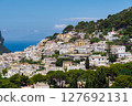 Stunning Capri Island, Italy landscape with vibrant architecture. 127692131