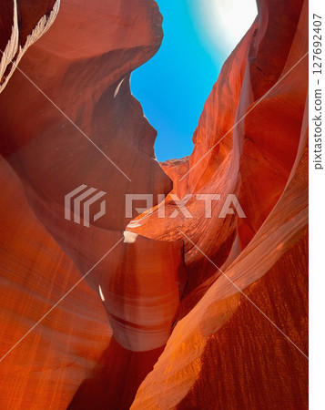 Beautiful gradation of Antelope Canyon 127692407