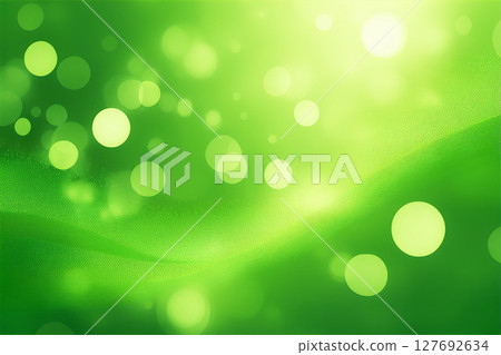 圓形散景映照在新鮮的綠葉中 圓形散景映照在新鮮的綠葉中 127692634