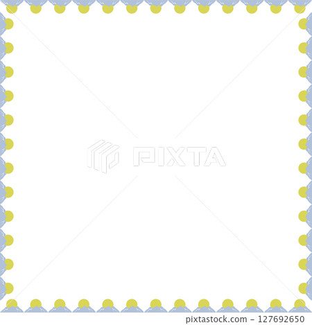 Blue mountains frame. Nature and camping landscape vector template. Empty frame box Blue mountains frame. Nature and camping landscape vector template. Empty frame box 127692650