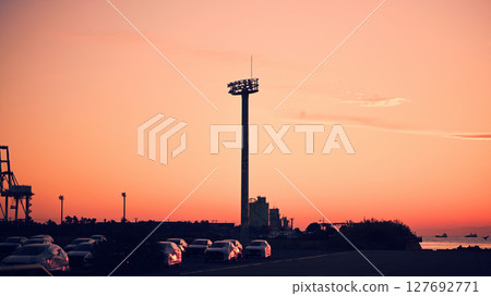 Sunset scenery 127692771