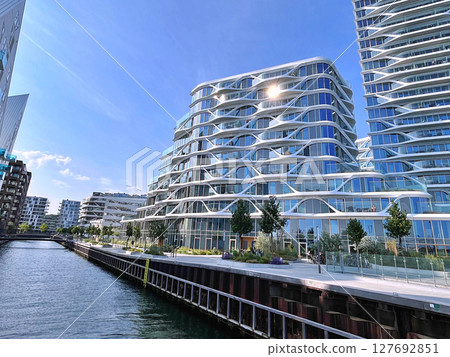 Travel to Scandinavia during summer on holiday, Aarhus in Denmark Travel to Scandinavia during summer on holiday, Aarhus in Denmark 127692851