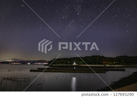 瀨戶內秋日星空：夏季大三角與天鵝座西沉 127693290