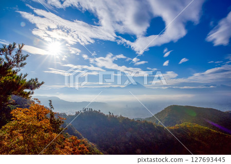 Mt. Fuji as seen from Mt. Hachioji (Mt. Hakusan) Mt. Fuji as seen from Mt. Hachioji (Mt. Hakusan) 127693445