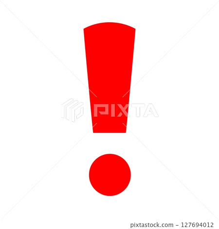 Simple exclamation mark (yellow) 127694012