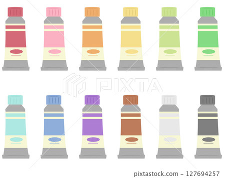 Paint tubes 12 color set Paint tubes 12 color set 127694257