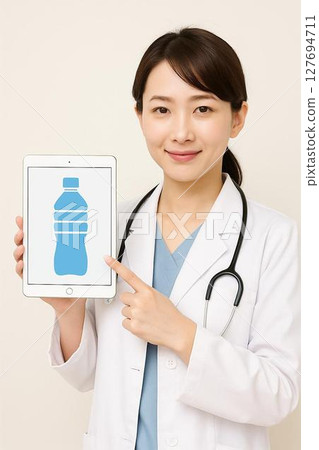 Heatstroke advice: Japanese doctor urges hydration with tablets 127694711