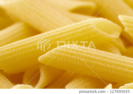 Close up of Penne (Rigate) Close up of Penne (Rigate) 127695035