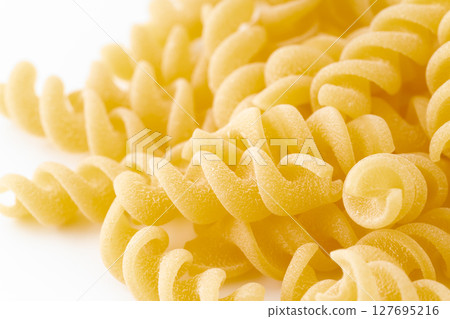 Close-up of fusilli (short pasta) 127695216