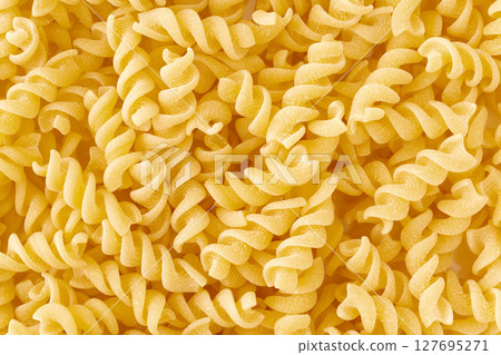 Close-up of fusilli (short pasta) Close-up of fusilli (short pasta) 127695271