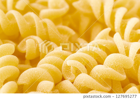 Close-up of fusilli (short pasta) Close-up of fusilli (short pasta) 127695277