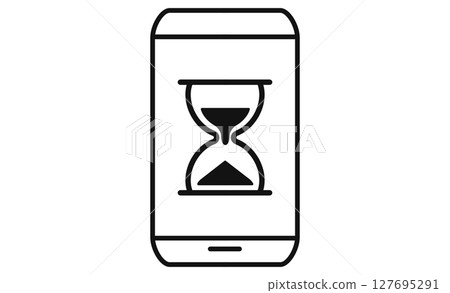 智慧型手機「螢幕使用時間限制」圖標 127695291