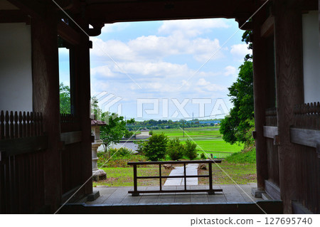 醫王寺:從鹿沼市北半田仁王門拍攝的相框 醫王寺:從鹿沼市北半田仁王門拍攝的相框 127695740
