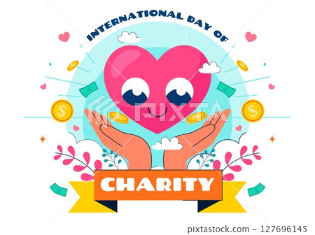 International Day of Charity Vector Illustration on September 5th Featuring a Donation Package and Love Concept by a Volunteer in a Flat Background International Day of Charity Vector Illustration on September 5th Featuring a Donation Package and Love Concept by a Volunteer in a Flat Background 127696145