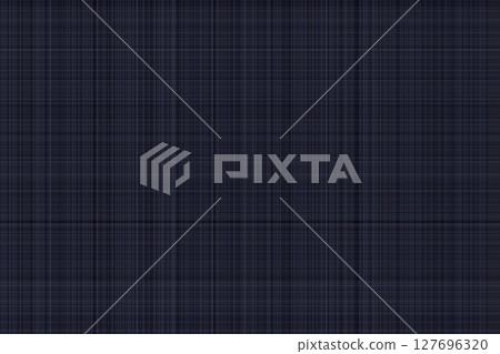 Fabric-like texture material background illustration, dark blue, brown, black, stylish modern business suit checkered pattern 127696320
