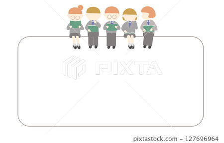 學生讀書的框架 127696964