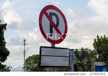 Urban Traffic Regulation No Parking Urban Traffic Regulation No Parking 127697203