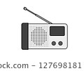 防災收音機正面插圖 127698181