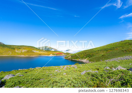 [山材]初秋的白馬禦池[長野縣] 127698343